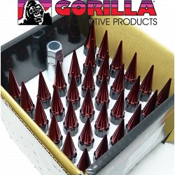 SPK8-14150RD / Gorrilla Red 14x1.5 Spike 8-Lug Install Kit 2